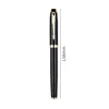 Stylo à bille en résine noire classique de luxe Stylo à bille Stylos à plume Fournitures de bureau pour l'école de papeterie avec numéro de série