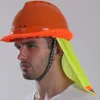 Summer Sun Shade Safety Hard Hat Neck Shield Helmets Reflective Stripe Useful Mesh Reflective Cap Cover for Construction Workers