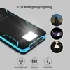 10000mAh Waterproof Solar Power Bank Outdoor Camping Portable Folding Solar Panels 5V 2A USB Output Device Sun Pover för telefon