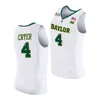 NCAA Basketball Baylor Bears College Jersey 4 LJ Cryer 10 Adam Flagler 11 James Akinjo 24 Matthew Mayer 2 Kendall Brown 1 Jeremy Sochan University Verde Giallo Bianco