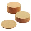 Table Mats Set Of 10 Cork Bar Drink Coasters - Absorbent And Reusable 90mm 5mm Thick