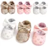 First Walkers Toddlers Infant Baby Girl Soft Sole Shoes Cute Solid Heart Pattern Bowknot Prewalker Sneakers 0-18M