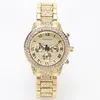 Polshorloges Geneva Classic Luxury Ladies Rhinestone Watch Gold Women kijken Fashion Diamond vrouwelijke klok relogio feminino