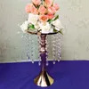 Titulares de vela Stainlee Steel Gold Silver Flowers Holder com Tassel Candlestick mesa de mesa ornamento em casa decorações de casamento presente