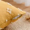 Oreiller étoile couverture jaune oreillers décoratifs jeter étui décor à la maison Funda Cojin salon décoration de noël