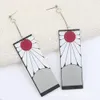 Boucles d'oreilles UPS Stock Boucles d'oreilles Anime Demon Slayer pour femmes hommes filles acrylique double face