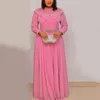 Etniska kläder 2022 Ramadan Eid Abaya Dubai Muslim Summer Chiffon Party Maxi Dress African Dresses For Women Kaftan Arabic Turkey Islam