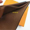 2022 New L Bag Billfold عالية الجودة نمط منقوش نساء من الرجال رجال رجال بيرس رفيعة