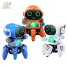 Electronic Pets Dance Robot Electric Musical Shining Toys 6 Claws Octopus Educational Interactive ChildrensToy Gift Digital 221101