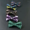 Bow Ties 2022 Çiçek Baskılı Bowtie Mens Suit Kelebek Düğün Kravat İş Aksesuarları Kravat Cravat Özel Logo