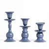 Titulares de vela 3pcs titular europeu de ferro criativo de sobremesa de casamento candelabra decoração home castlestick artesanato ty10