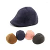 Аксессуары для волос зима Baby Beret Hat Сплошная капля классическая шляпа мальчика для детей малыш детские мальчики бейсболки бейсболки