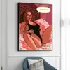 Peinture sur toile abstraite romantique amant affiches sexy femme nue corps art affiche mur cuadros photo bar chambre décor à la maison sans cadre