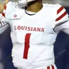 Maillots de football Louisiana Ragin 'Cajuns Football Jersey NCAA College Charles Tillman Levi Lewis Trey Ragas Elijah Mitchell Peter LeBlanc Williams Gardner 40