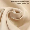 طاولة منديل Techome 10pcs/Lot Napkins Square Satin Soft Clankkerchief Dinner Decoration Romantic Wedding Banquet Custom