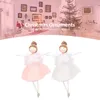 Kerstdecoraties boom ornament Exquisite Net garen pluche ballerina meisje poppen hanger Jaar 2022 decoratie nobel