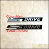 Naklejki samochodowe Black Metal Chrome Matt XDrive X Drive SDrive S Emblem Badge Naklejka za 3 4 5 6 7 Seria X1 X5 X5 E70 x6 E71 Dro Dhzyr