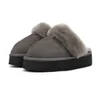 Designer Australian Platform Slippers Tazz Tasman Chestnut Classic Mini Snow Boots Thick Bottom Real Leather Furry Slides Australia Booties Size 35-43