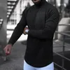 Мужские свитера Модные мужские водолазки с длинным рукавом и принтом «гусиные лапки» Тонкий свитер Пуловеры Топы Повседневный вязаный джемпер Плюс размер Pull Homme # 35 221028