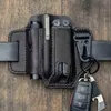 Вечерняя сумка кожаная ремень для мужчин Fanny Pack Tactical Multi Tool Pouch Portable Tool