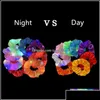 Hair Accessories Led Luminous Bands Scrunchies Women Girls Headwear Rope Simple Wrist Band Rings Rubber Accessori Otne7