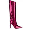 Bottes pour femmes, nouveau Style Catwalk, automne et hiver, talons hauts, bout pointu, Colo magique