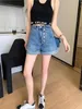 Qnpqyx ny casual hög midja denim shorts kvinnor sommarficka tofs hål rippade jeans kvinnliga femme korta byxor