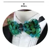 Bow Ties Streetwear Men De Lujo Butterfly Shirt Bowtie Feather Formal Dress Tie Blouse Luxury