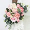 Faux Floral Greenery JAROWN Artificial Rose Flower Row Small Corner Flowers Simulation Silk Fake Wedding DIY Decor Home Garland Flores 221031