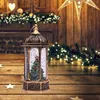Decorazioni natalizie 2022 Lanterna a LED Candela di Babbo Natale Luce da tè Gesù Finestra Appesa Ornamento Anno Notte Decorazione per feste a casa Regalo