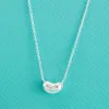 Bonen hanger ketting met diamanten designer sieraden Dames DOUDOU kettingen als geschenk met blauwe doos296h