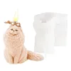 Strumenti di cottura Stampi per candele 3D per gatti Stampo in silicone realizzato con candele fai-da-te per uso alimentare Saponi Torte Budini Cioccolatini e altro