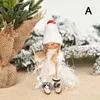 Christmas Decorations Cartoon Plush Doll Ski Girl Boy Xmas Ornaments Gift Elf Tree Hanging Pendant Kids Toy Year For Home Decoration