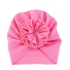 Hats Baby Headband Hat Bowknot Stretchy Turban Infant Head Wrap Beanie Girls Headwear Hair Accessories