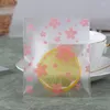 Gift Wrap 100 Pcs / Set Wedding Party Supplies Self-adhesive Frosted Translucent Cookie Candy Bags Cherry Pattern Nice Life Gadgets