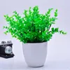 Decorative Flowers Artificial Flower Plants Potted Green Leave For Wedding Party Decoration Plant Grass Simulation