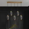 Kroonluiers luxe kristal led kroonluchter verlichting restaurant eetkamer bar moderne luminaire luminaire creatief minimalistisch koper deco hangende hamp