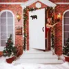 クリスマスの装飾お祝いの装飾木製漫画動物吊り木のギフトパーティーの装飾品ドアホーム