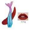 Brillant à lèvres sirène mat velours glaçure imperméable longue durée liquide rouge à lèvres maquillage cosmétique 3g 12 couleurs