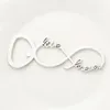 20PCS Silver Love Forever Infinity Bottle Opener Wedding Favors Bridal Shower Anniversary Keepsake Party Supplies Souvenirs Gifts Beer Opener