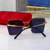 Fashion Designer Sunglasses Frameless Sunglass Goggle Driving Glasses Classic Eyeglasses Outdoor Square Eyeglass Metal 6 Colors Lenses UV400 Lens High-Quality