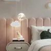 Pendant Lamps Creative Kids Lamp For Bedroom Bedside Decor Star Cloud Moon Shape Remote Control Dimming Children Baby Hanging Lights