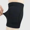 Genouillères 1 paire tricoté volley-ball universel respirant réduire pratique bouchon de pression extérieur Silicone bande antidérapante