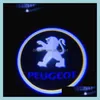 Lekki dekoracyjne 2pcs/zestaw do drzwi Peugeot Logo światła projektor bezprzewodowy Ghost Shadow Welcome Lampa laserowa 508 408 308 3008 4008 5008 DH9MS