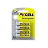 Original PKCELL 14550 14500 Batteri 1.2V NIMH Uppladdningsbara 2600mAh -batterier återvinner laddning 1000 gånger