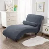 Stoelbedekkingen armloze chaise lounge deksel woonkamer stretch slipcover voor slaapkamer machine wasbaar