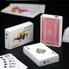 Cartas de baralho de metal Jet Lighter incomum Torch Turbo Butane Gas Lighters Criativo à prova de vento ao ar livre Brinquedos engraçados para homens