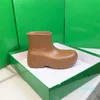 Botas Otoño invierno dama plataforma Manga Rainboots diseñador Goma zapato moda