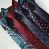 Bow Ties Classic Paisley Rose Blue Red zielony granatowy złoty fioletowy Jacquard tkany jedwabny krawat męski dżentelmen formalny