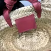 Бренд вечерние сумки дизайнер дизайнер Woven Beach Holiday Женская корзина для еды с модным джокером одиночное плечо
